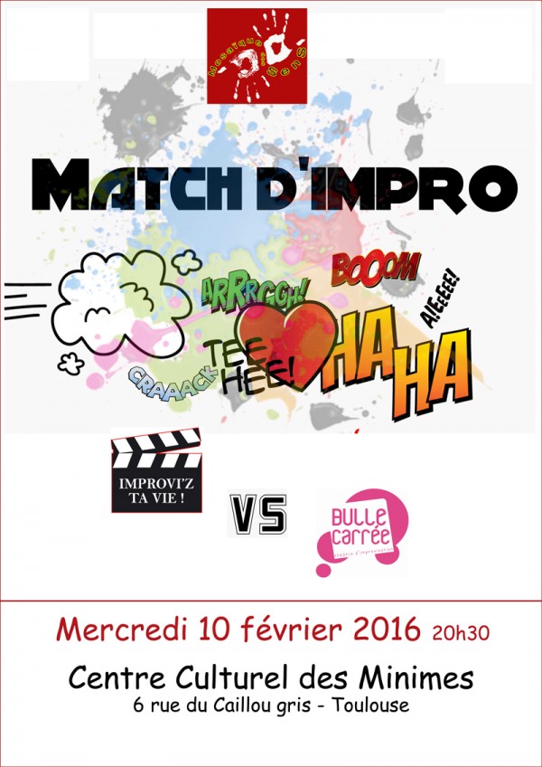 Match Improvi'Z ta Vie et Bulle Carrée